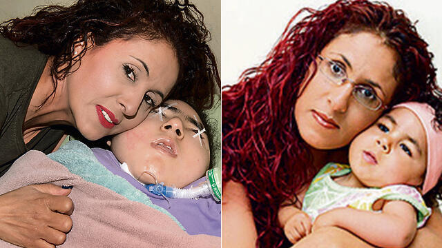 Ноа Хейби с мамой в раннем детстве (справа) и сейчас. Фото: Эфи Шрир и Амит Магаль