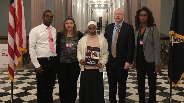 Семья Менгисту в Белом доме вместе со спецпосланником США в Израиле Джейсоном Гринблатом