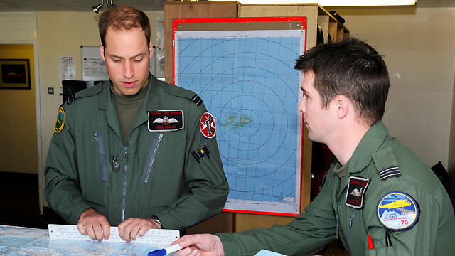 UK's Prince William in the Falkland Islands