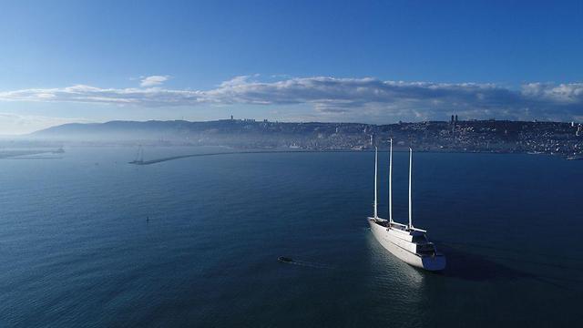 Яхта А в Хайфе. Фото: Эрез Симон