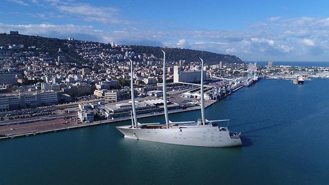 Яхта А в Хайфе. Фото: Эрез Симон