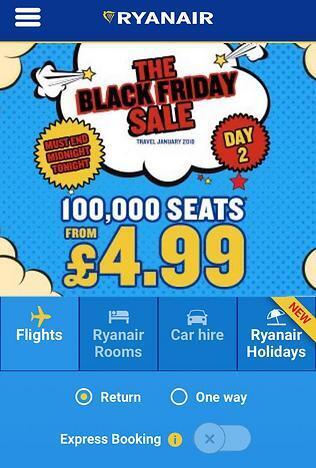 מתוך אתר Ryanair