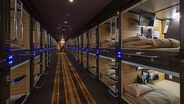 Капсульный отель в Японии. Фото: сайт booking.com