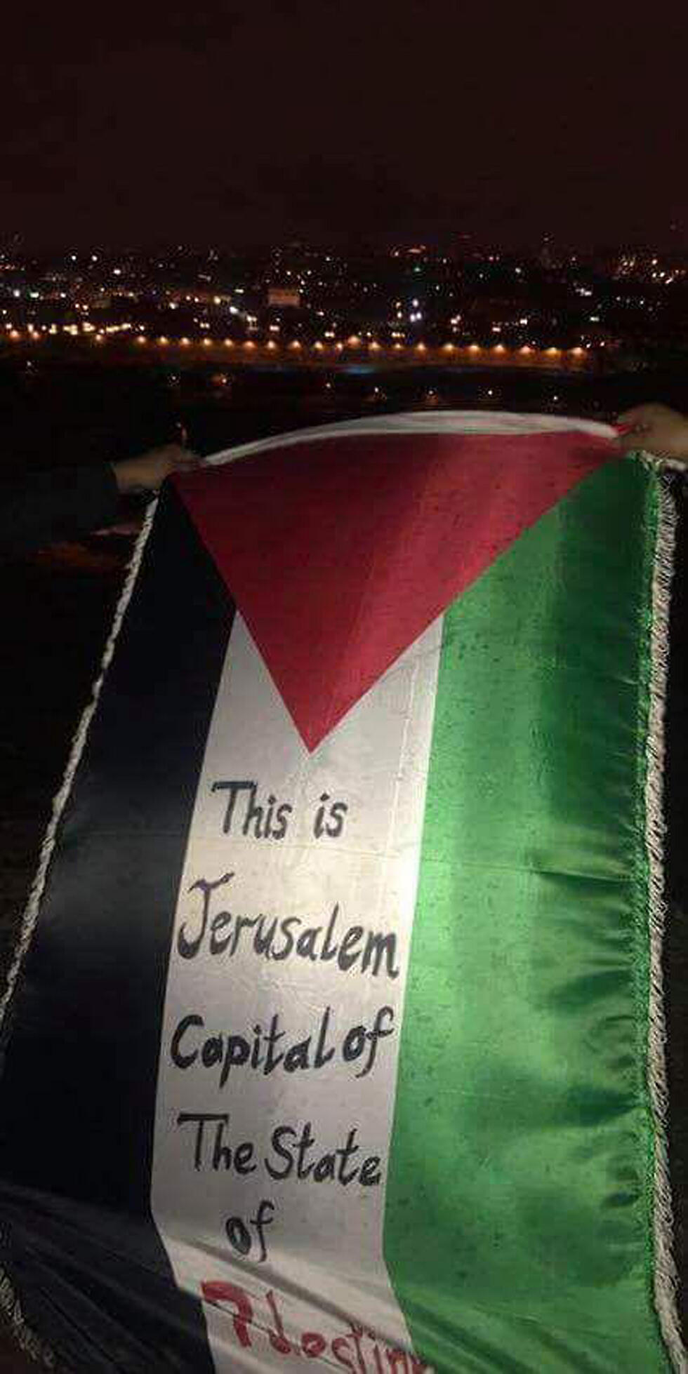 The first signs of protest started showing in Jerusalem