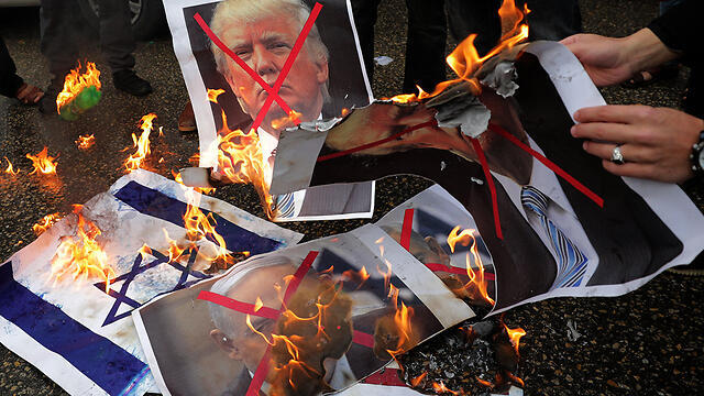 Protests against the Jerusalem decision in Gaza