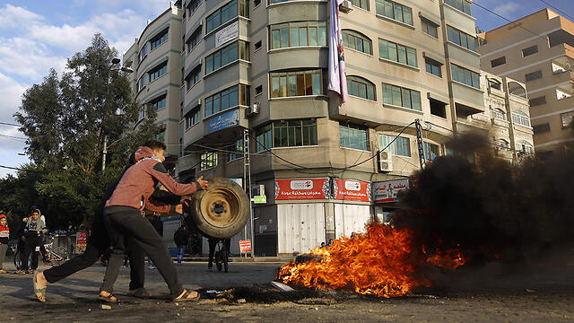 Protests in Gaza against Trump's declaration