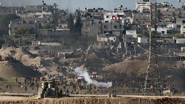 Demonstrations near the Gaza border (צילום: רועי עידן) Demonstrations near the Gaza border