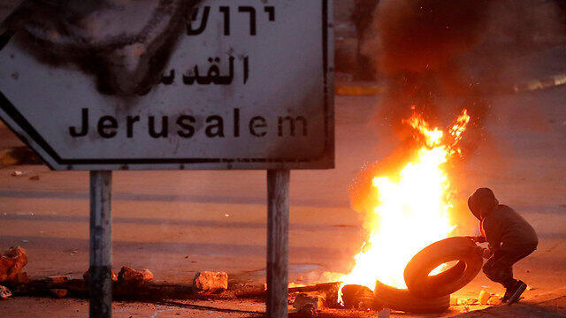 Clashes in Ramallah following Trump's Jerusalem declaration