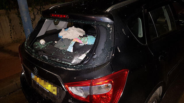 Nearby cars were damaged