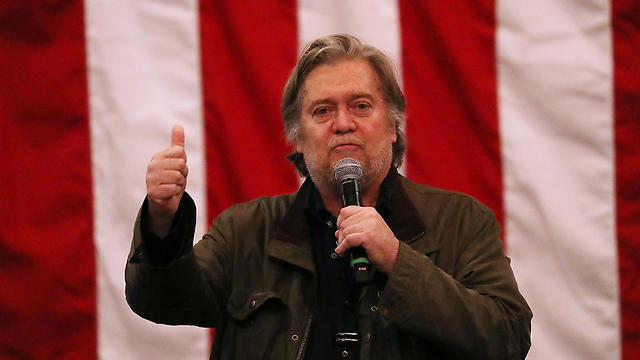 Former Chief Strategist Bannon said Jordan would annex the West Bank while Egypt would retake Gaza (צילום: AFP) Former Chief Strategist Bannon said Jordan would annex the West Bank while Egypt would retake Gaza