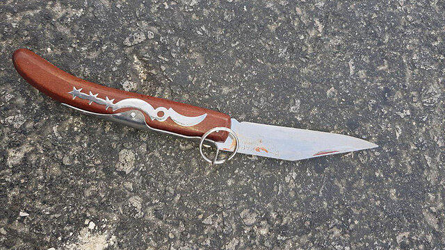 The knife used by the terrorist