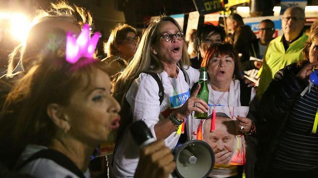 Protesters in Tel Aviv