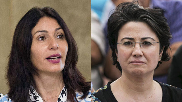 Regev (L) and Zoabi. 'You should have boarded the Marmara again' (צילום: רויטרס, יונתן זינדל/פלאש90) Regev (L) and Zoabi. 'You should have boarded the Marmara again'