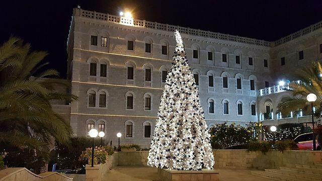 Елка в Иерусалиме (2017 год). Фото: Эли Мандельбойм