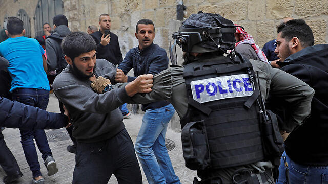 Palestinians clash with Israeli forces in the West Bank
