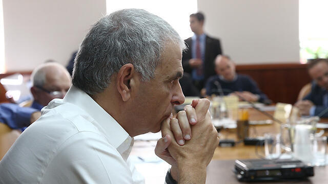 Finance Minister Moshe Kahlon during a government meeting