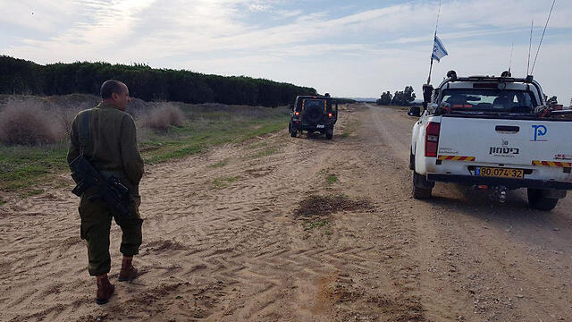 Mortar landing site (צילום: בראל אפרים) Mortar landing site