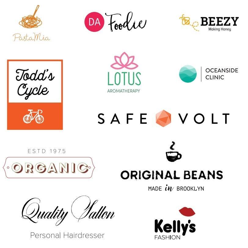 Эскизы представленных логотипов. Фото: Tailor Brands (Tailor Brands) Эскизы представленных логотипов. Фото: Tailor Brands