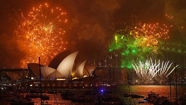 Early fireworks in Sydney