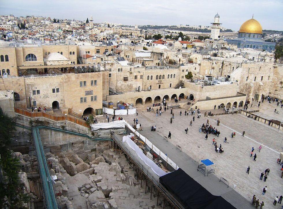 Место раскопок у Стены плача. Фото: Шломит Векслер