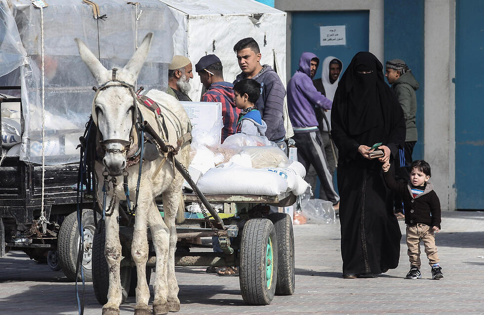 Продовольственная помощь UNRWA в Газе. Фото: AP