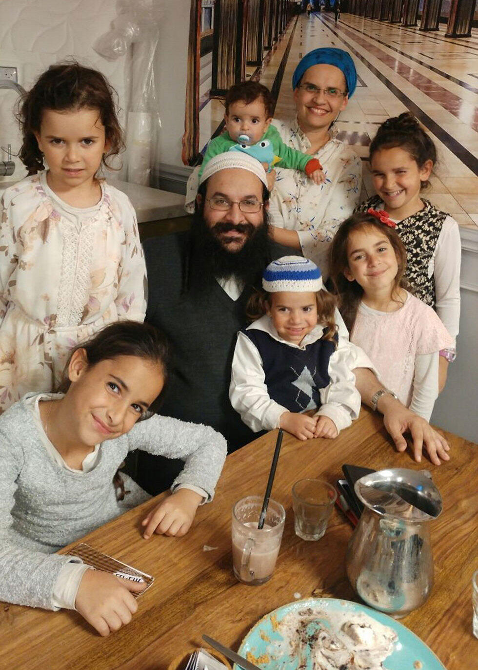 Rabbi Raziel Shevah and his family