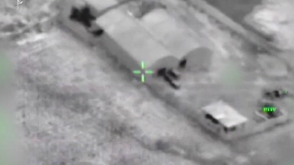 Aerial surveillance footage of the tunnel