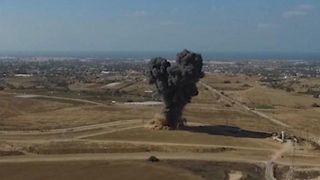 A terror tunnel's destruction