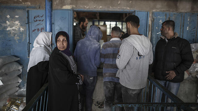 UNRWA food distribution center in Gaza