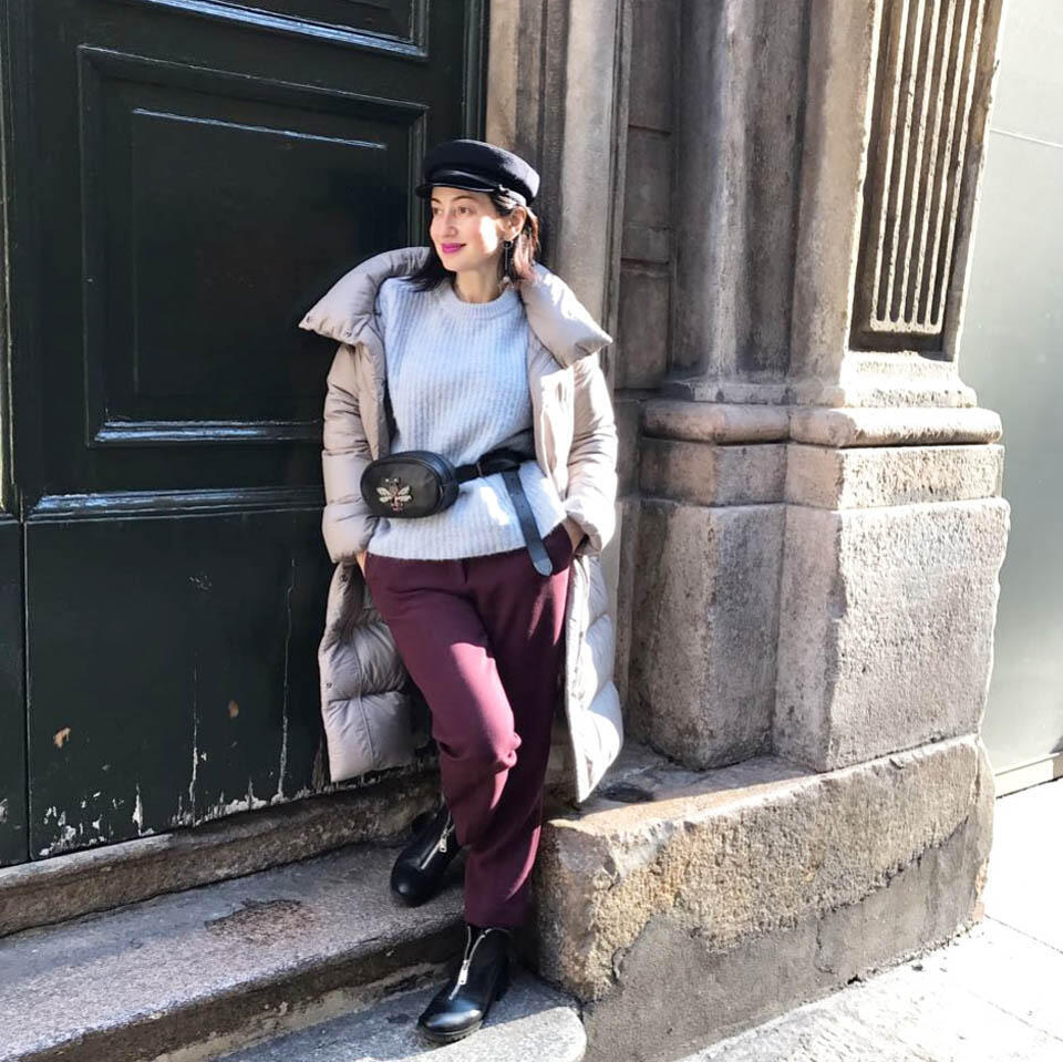 Модные образы Татьяны Акоповой в Милане