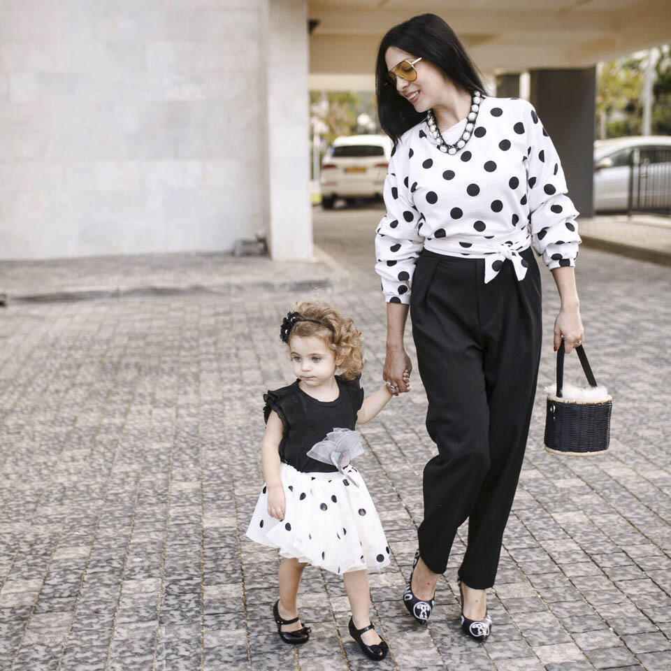 Олеся Куба со старшей дочкой Софи