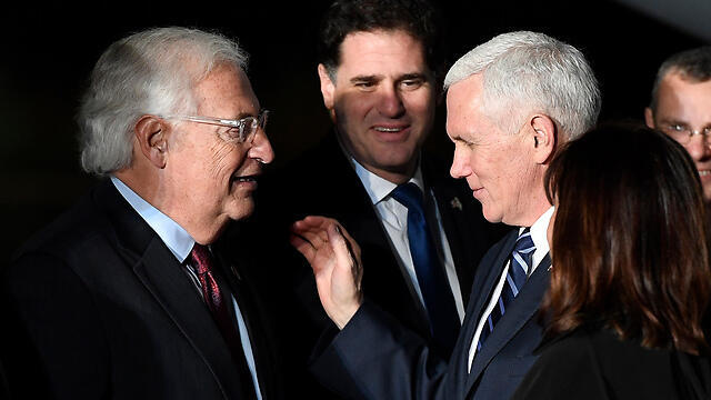 Pence with US Ambassador to Israel David Friedman. In the past, a vice president’s visit had some substance, meaning and a political purpose (צילום: Matty Stern/U.S. Embassy Tel Aviv) Pence with US Ambassador to Israel David Friedman. In the past, a vice president’s visit had some substance, meaning and a political purpose