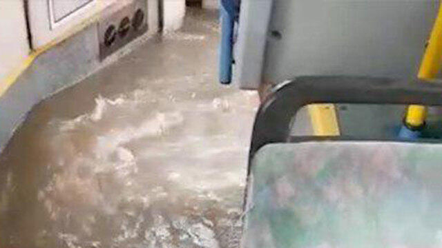 Река в автобусе. Холон (צילום: יעל ארוניאן) Река в автобусе. Холон