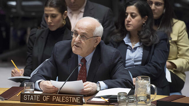Palestinian UN envoy Riyad Mansour (צילום: AFP) Palestinian UN envoy Riyad Mansour