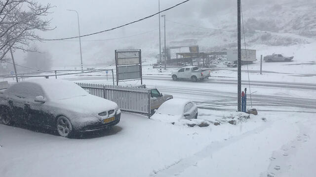 Снег в Галилее. Фото: Реувен Пирас