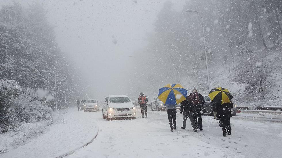 Снег в Цфате. Фото: мэрия