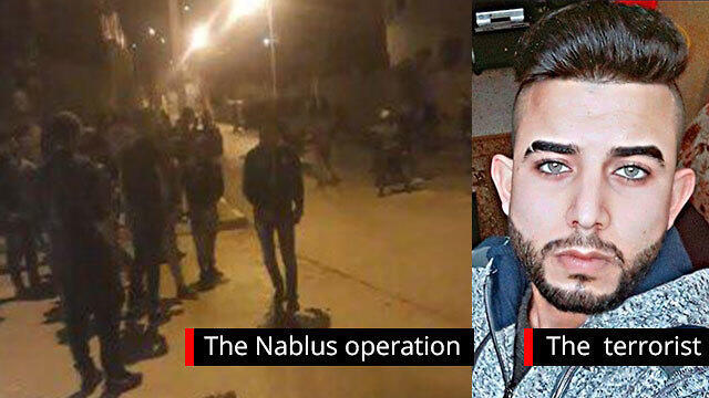 IDF forces are cornering a structure in Nablus