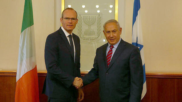 PM Netanyahu and Irish Foreign Minister Simon Coveney