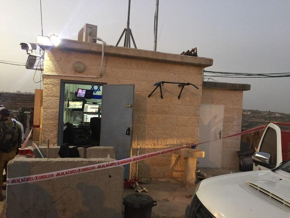 The security post where the attack took place