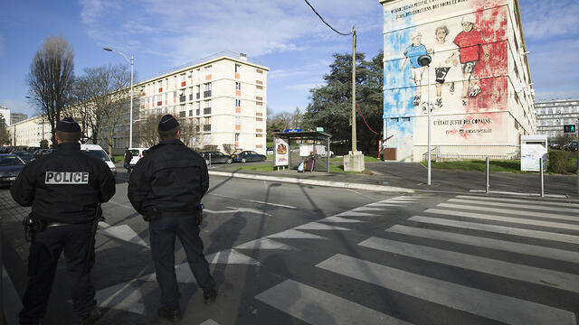 French police in Sarcelles, where the Jewish boy was attacked