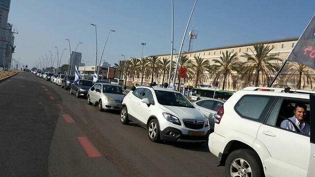 Hundreds participated in the Ashdod protest convoy