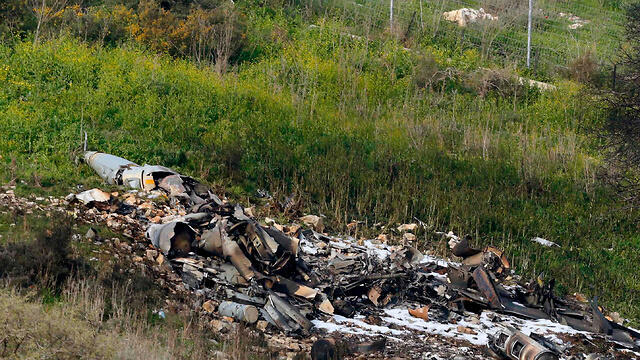 The downed plane