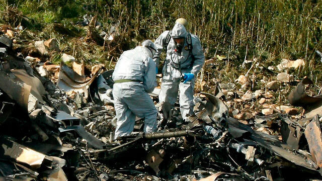 The F-16 crash site