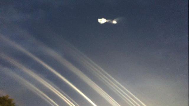 Missile trails in the Shfela