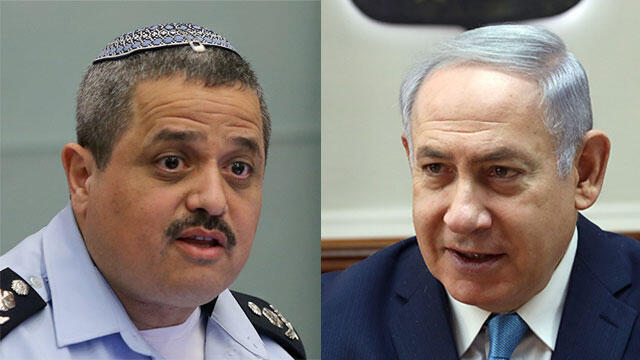 Police commissioner Roni Alsheikh, Prime Minister Benjamin Netanyahu (צילום: אוהד צויגנברג) Police commissioner Roni Alsheikh, Prime Minister Benjamin Netanyahu