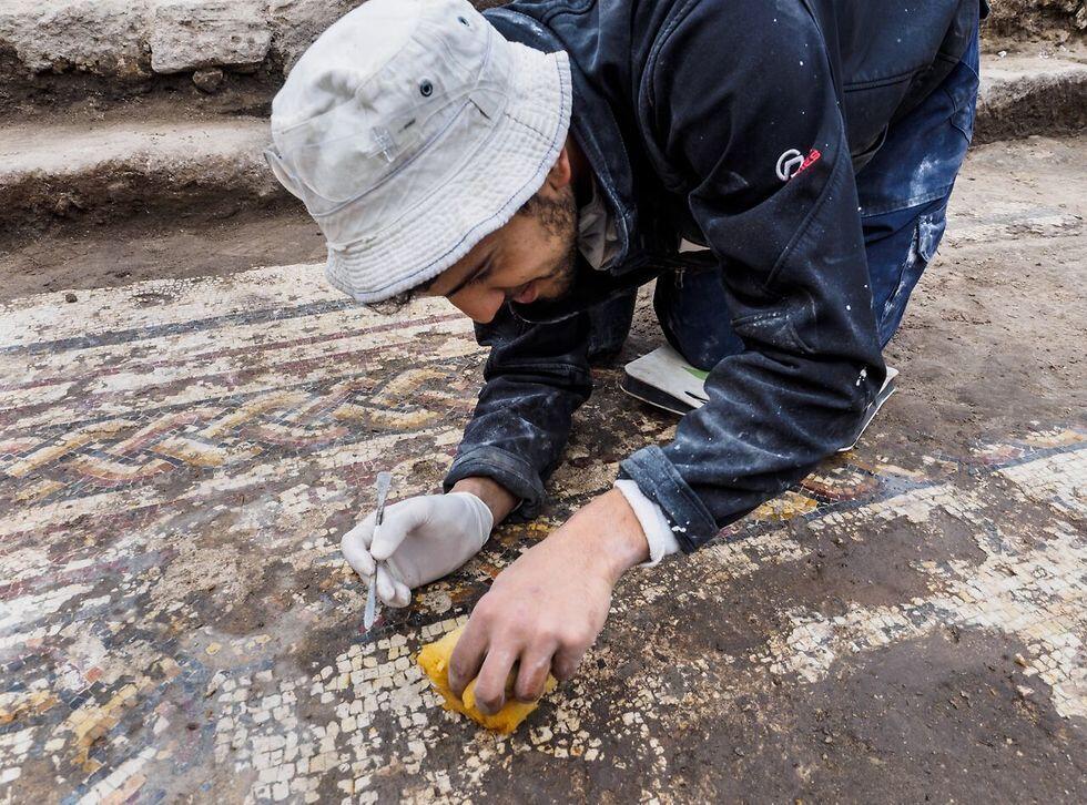 Античная мозаика в Кейсарии. Фото: Асаф Перец