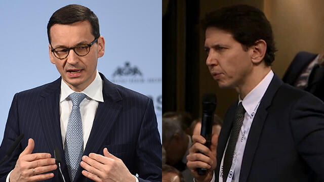 Матеуш Моравецкий и Ронен Бергман. Фото: AP