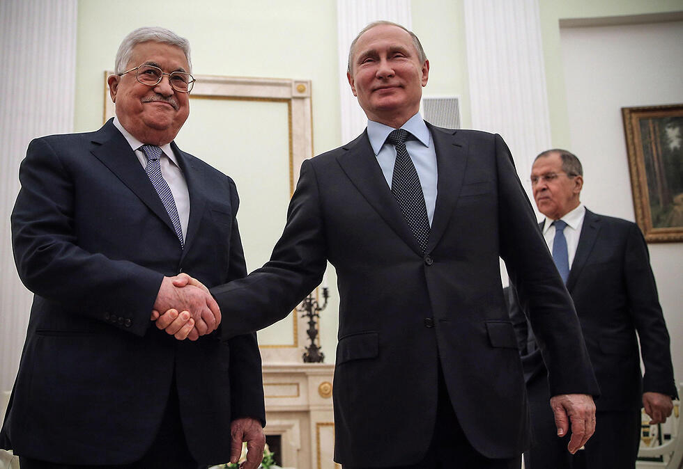 Абу-Мазен в Москве у Путина. Фото: AFP