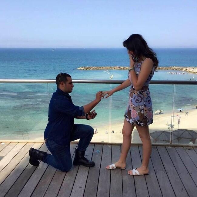 Помолвка Лиора Лапида и Дианы Левин. Фото: скриншот