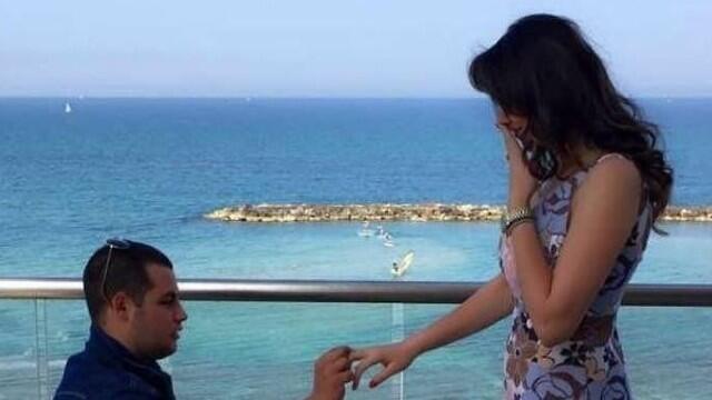 Помолвка Лиора Лапида и Дианы Левин. Фото: скриншот